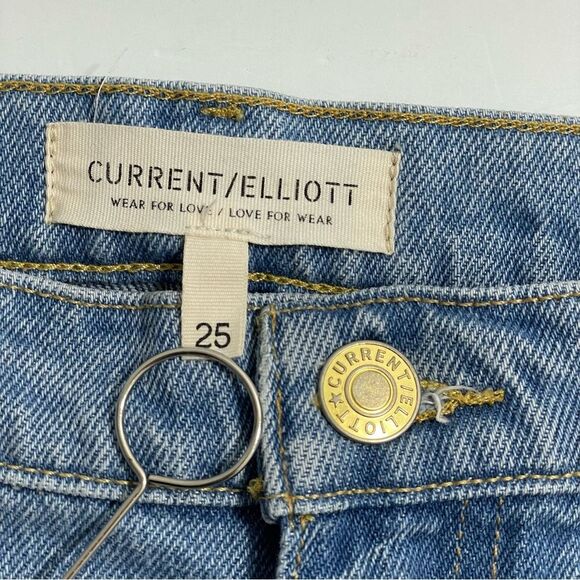 Current/Elliott The Boyfriend Jean in Rainfall Wash Size 25 - Picture 7 of 11